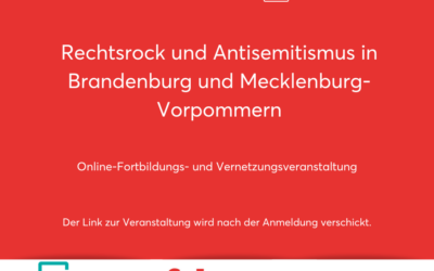Online-Veranstaltung: Rechtsrock und Antisemitismus
